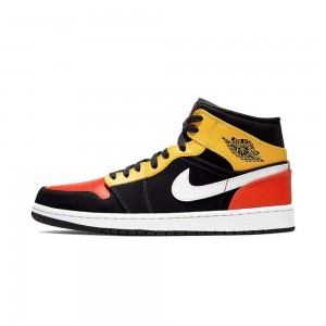 Nike AIR JORDAN 1 MID SE "Amarillo Orange" 852542-087 Pomarańczowe | 80546-IUPN