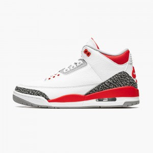 Nike AIR JORDAN 3 RETRO OG "Fire Red 2022" White/Fire Red-cement Grey-bla | 34625-BGPI