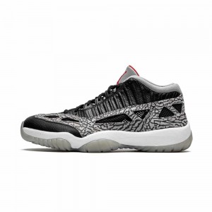 Nike Air Jordan 11 Low IE "Black Cement" 919712-006 Black/Fire Red/Cement Grey/White | 82107-VFJP