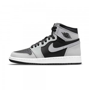 Nike Air Jordan 1 High OG "Shadow 2.0" 555088-035 Black/Light Smoke Grey-white | 36418-HFLP