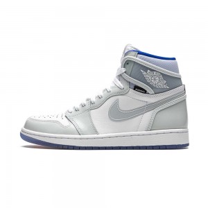 Nike Air Jordan 1 High Zoom "Racer Blue" CK6637-104 White/Racer Blue/White | 23617-ESYQ