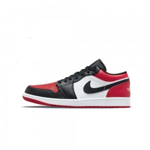 Nike Air Jordan 1 Low "Bred Metalowym" 553558-612 Czerwone | 62073-NAPX