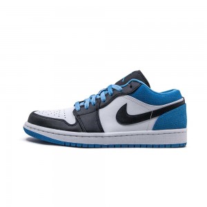 Nike Air Jordan 1 Low "Laser Blue" CK3022-004 Black/Black-laser Blue-white | 37096-VLHS