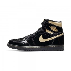 Nike Air Jordan 1 Retro High OG "Black Metallic Gold" 555088-032 Złote | 02136-FLZY