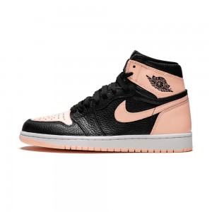 Nike Air Jordan 1 Retro High OG "Crimson Tint" 555088-081 Black/Crimson Tint-hyper Pink-white | 61409-IDCA