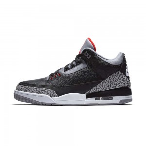 Nike Air Jordan 3 Retro OG "Black Cement" 2018 854262-001 Czerwone | 15372-KXOJ