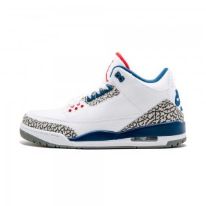 Nike Air Jordan 3 Retro OG "True Blue" Niebieskie | 27145-IQFV