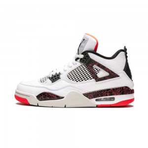 Nike Air Jordan 4 Retro "Crimson Tint" 308497-116 White/Black-bright Crimson-pale Citron | 15276-YOFS