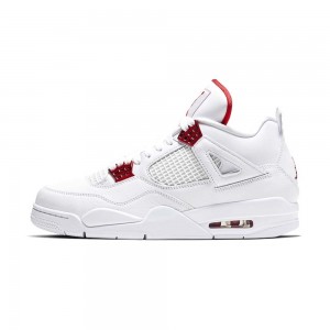 Nike Air Jordan 4 Retro "Red Metallic" CT8527-112 Srebrne | 95370-TYMR