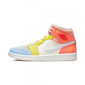 Nike Jordan 1 Mid "To My First Coach" (W) DJ6908-100 Żółte | 40512-BLPK