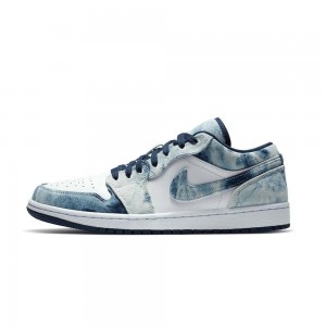 Nike Jordan Air Jordan 1 Low SE "Washed Denim" CZ8455-100 Washed Blue/White/Blue | 61024-RVDC