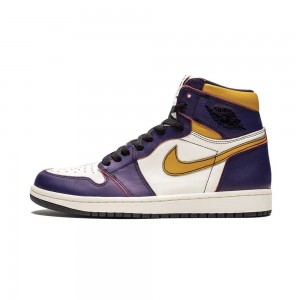 Nike Jordan Air Jordan 1 Retro High OG "LA to Chicago" CD6578-507 Purple/Sail-university Gold-bl | 01867-TRCL