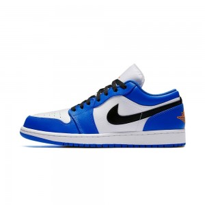 Nike Jordan Air Jordan 1 Retro Low "Hyper Royal" 553558-401 Hyper Royal/Orange Peel-white | 15492-KIGM