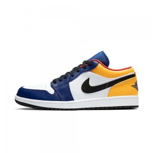 Nike Jordan Air Jordan 1 "Royal Yellow" 553558-123 Blue/Yellow/Orange | 90875-NSLQ