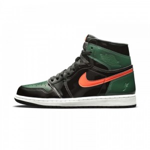 Nike SOLEFLY X AIR JORDAN 1 RETRO HIGH OG "ART BASEL" AV3905-038 Black/Team Orange-fir | 21593-UZJV