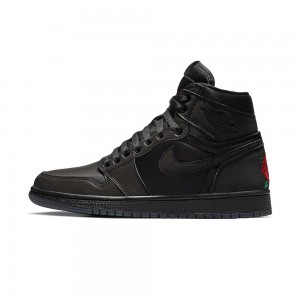 Nike WMNS Air Jordan 1 Retro High OG "Rox Brown" BV1576-001 Black/Black-metallic Goldrown/White | 49056-RPJV