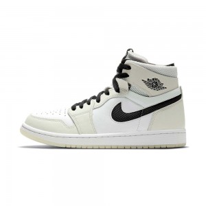 Nike Wmns Air Jordan 1 High Zoom Komfort "Light Bone" CT0979-002 Sea Glass/Black/White/Sail | 27534-NGXO