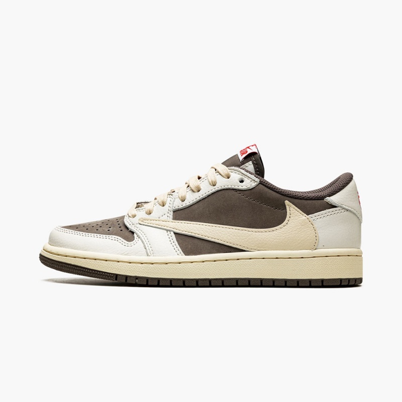 Nike AIR JORDAN 1 LOW OG “Travis Scott _ Reverse Mocha” DM7866-162 Sail/University Red-ridgerock | 56723-BKSW