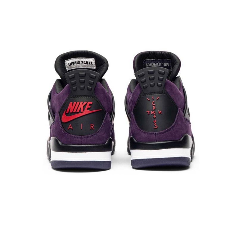 Nike AIR JORDAN 4 X TRAVIS SCOTT PURPLE SUEDE 308497-501 Fioletowe Czarne Białe | 30268-WXVY