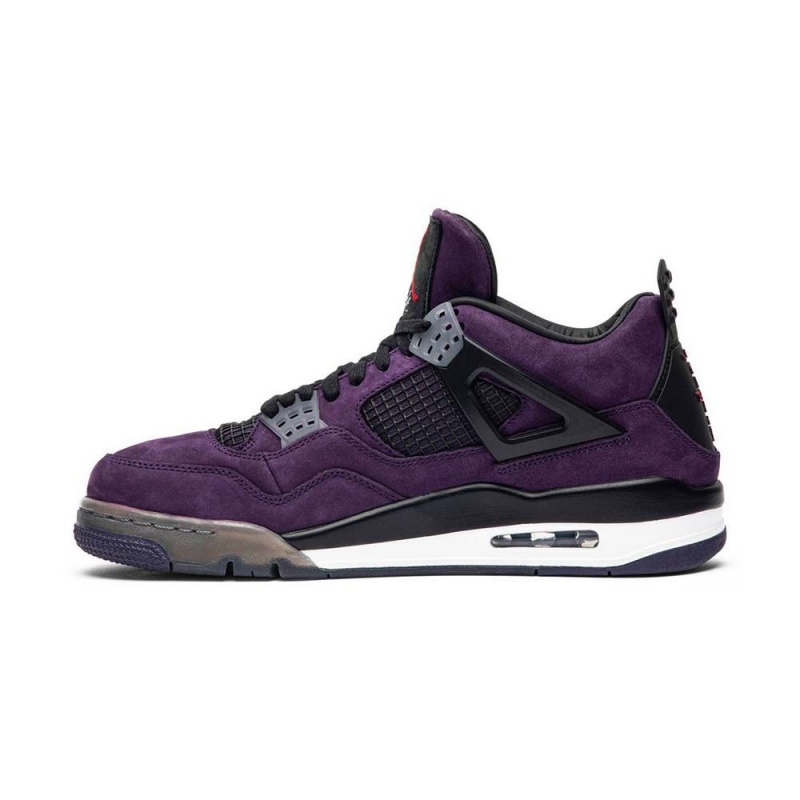 Nike AIR JORDAN 4 X TRAVIS SCOTT PURPLE SUEDE 308497-501 Fioletowe Czarne Białe | 30268-WXVY